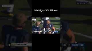 Illinois Vs Michigan Touchdowns Highlights [upl. by Tasiana940]