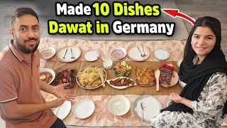 Samina Ne First Dawat Kis Ki Krdi😀  Made 10 Dishes😱  Dawat Preperation Ideas [upl. by Nosle]