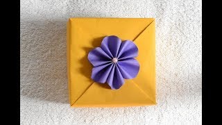 How to wrap a square gift box  Gift Wrapping Hacks [upl. by Nedloh]