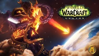 Sargeras Impales Azeroth Sword Cinematic  Illidans Sacrifice Argus Ending WoW LegionWar Within [upl. by Nylazor]