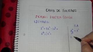 Primer Caso de Factoreo Factor Comun [upl. by Barbour]