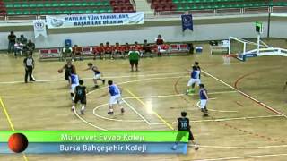 Mürüvvet Evyap Koleji  Bursa Bahçeşehir Koleji Basketbol Yarı Final Maçı [upl. by Eatnoed]