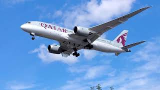 Qatar Airways Landing at Gatwick Airport Friday 13th Sept 2024 [upl. by Acirdna835]