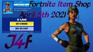 Fortnite Item Shop RARE quotMUNITIONS EXPERTquot SKIN IS BACK April 5th 2021 Fortnite Battle Royal [upl. by Hairom]