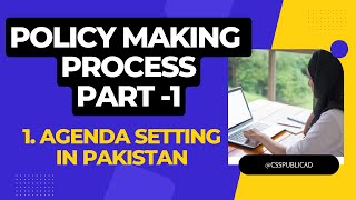 2 Policy Making process Part 1 Policy Stages  Policy Cycle  Agenda Setting csspublicadd [upl. by Siletotsira]