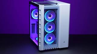 CORSAIR Crystal Series 680X RGB Case  High Airflow Stunning Light Show [upl. by Mishaan537]