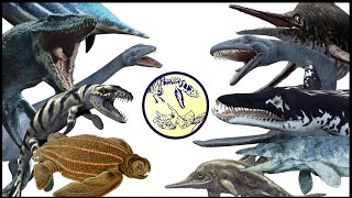 DINOSAURS SIZE COMPARISON  Prehistoric Marine Reptiles [upl. by Paulo764]