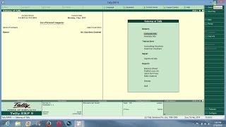 Tally ERP 9 Starting screen introduction in kannada [upl. by Ylrak]