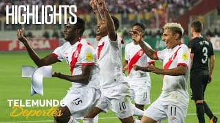 Highlights Perú 2 – Nueva Zelanda 0  Rumbo al Mundial 2018  Telemundo Deportes [upl. by Cristabel]