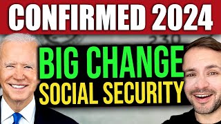 CONFIRMED Social Security BIG CHANGE in 2024 to SSI SSDI VA SS [upl. by Nivrehs553]