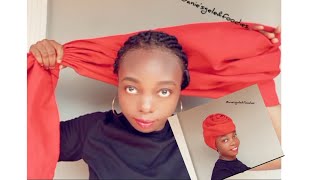 quick and easy headwrap tutorial [upl. by Chema]