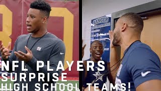 NFL Players Surprise High School Football Teams [upl. by Atnuhs]