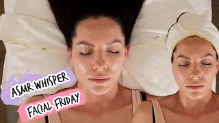 ASMR whisper facial treatment for deep relaxation destress anxiety and sleep [upl. by Wertheimer]