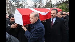 President Erdogan attends the funeral of Turkish academician Alev Alatli in Istanbul [upl. by Wareing]