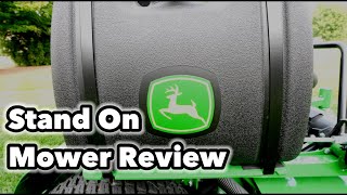 John Deere Stand On Mower Review GCI Turf MowDown ShowDown [upl. by Alley554]