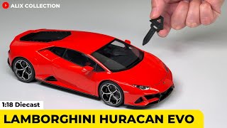 Unboxing of Lamborghini Huracan EVO 118 Diecast Model Car by AUTOart Models 4K [upl. by Anoyet281]