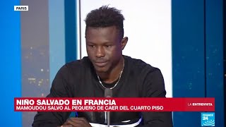 Mamoudou Gassama el quotHombre Arañaquot de Mali que salvo a un niño en París [upl. by Eimirej839]