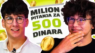 Pitanje ZA PROSEK  MILION Pitanja Za 500 DINARA [upl. by Htinek833]