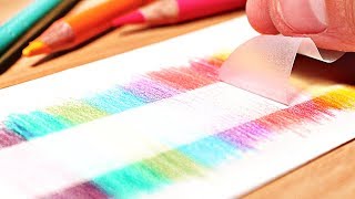 12 GENIUS DRAWING HACKS FOR COLORED PENCILS [upl. by Tija975]