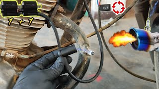 COMO HACER QUE MI MOTO BOTE FUEGO POR EL ESCAPE 💥 APRENDE A INSTALAR PASO A PASO Y SUPER FÁCIL 🔧 [upl. by Flodur]