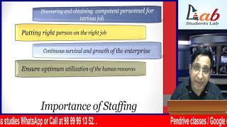 61 Staffing Meaning amp Importance [upl. by Berne]