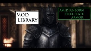 aMidianBorn Steel Plate Armor  Skyrim Mod Library [upl. by Bohun31]