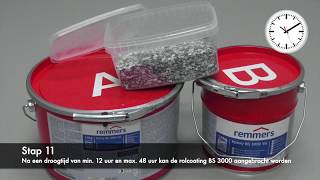 Garagevloercoating  coating vloer aanbrengen  Remmers Epoxy BS 2000  BS 3000 [upl. by Fagaly]