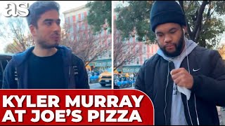 KYLER MURRAY hits NEW YORK for famous JOES PIZZA and random stranger doesn’t recognize him [upl. by Eiramllij]