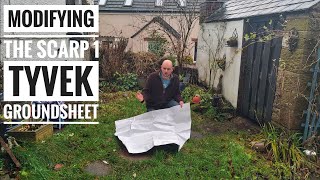 Tarptent Scarp 1 Tyvek groundsheet modification [upl. by Anner542]