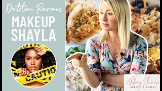 Dietitian Reviews MAKEUPSHAYLA What I Eat In A Day [upl. by Russell]