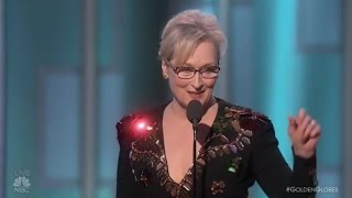 Meryl Streep powerful speech at the Golden Globes 2017 [upl. by Terrence584]