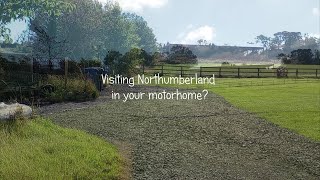 Motorhome Park at Town Foot Farm Alnwick Northumberland [upl. by Rosenberger417]