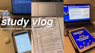 study vlog  semana de estudos pré enem  o que achei da prova [upl. by Atinram]