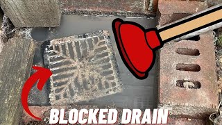 Blocked Sink Gully  Drain Unblocking [upl. by Ylrebmek]