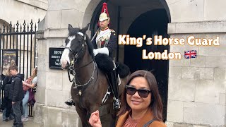 Adorable Kings Horse Guard  London 🇬🇧 uklife londonlife [upl. by Merrilee]