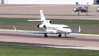 ExN510GL Dassault Falcon 900EX EASy N626AW Owned by HFL Aviation LLC Landing at Dallas Love Field [upl. by Barkley]