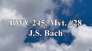 BWV 245 Mvt 28  JS Bach [upl. by Berghoff]