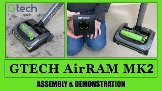 Gtech AirRam MK2 Cordless Vacuum Cleaner Assembly amp Demonstration [upl. by Haila]