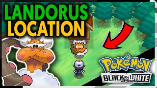 HOW TO GET LANDORUS ON POKEMON BLACK AND WHITE [upl. by Eidaj]