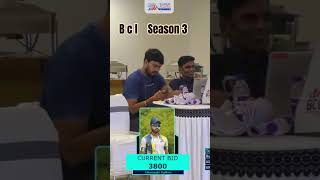 bcl season 3 ka auction 2024 [upl. by Anaujnas]