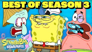 SpongeBob Season 3 Marathon 🧽  52 Minute Compilation  SpongeBobOfficial [upl. by Ahseetal]