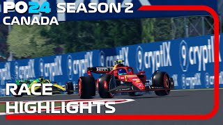 Canadian Grand Prix Race Highlights  PO24 S2 [upl. by Rollet92]