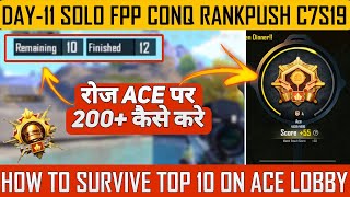 FPP SOLO DAY 11  SOLO FPP CONQUEROR TIPS  HOW TO SURVIVE LAST ZONE SOLO FPP  SOLO FPP OMii YT [upl. by Ternan]