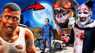 GTA 5 ART EL PAYASO 🤡 y CHOP Vuelven con MICHAEL MYERS 🎃🔪 [upl. by Ahdar209]