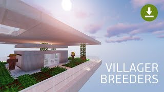 Minecraft VILLAGER BREEDERS  Transportation amp Population Control 1144115  Complete Design [upl. by Ysle119]