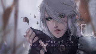 The Witcher 3  Ciri  Procreate Painting Progress  speedpaint [upl. by Aynekal]