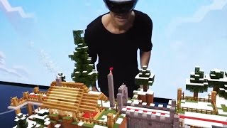 Minecraft als 3DHologramm Das kann HoloLens wirklich E3 [upl. by Us]