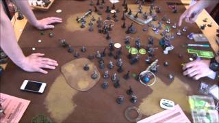 WarmachineHordes Crucible Qualifiers Round 3 John Carter Deneghra2 versus Eric Ramsauer Asphyxious2 [upl. by Gine]