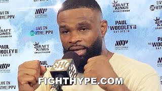 TYRON WOODLEY IMMEDIATE REACTION TO JAKE PAUL KNOCKING HIM OUT COLD WITH 1 PUNCH EXPLAINS MISTAKE [upl. by Cobby]