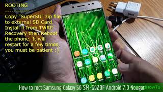 How to root Samsung Galaxy S6 SMG920F Android 70 Nougat [upl. by Seuguh]